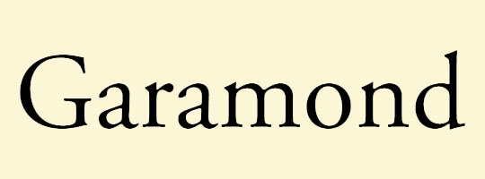 garamond-czcionka