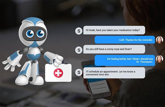 ai-intelligence-artificielle-robot-machine-soins-de-santé-chatbot