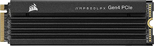 Corsair MP600 PRO LPX 2 To M.2 NVMe PCIe x4 Gen4 SSD - Optimisé pour PS5 (jusqu'à 7 100 Mo/s en lecture séquentielle et 6 800 Mo/s en écriture séquentielle, interface haute vitesse, facteur de forme compact) Noir