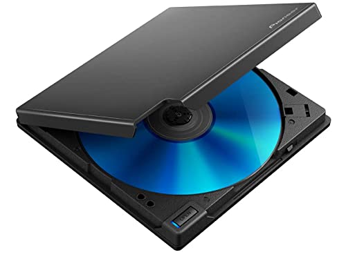 PIONEER Externes Blu-ray-Laufwerk BDR-XD08B USB 3.2 Gen1 (USB Typ-C) / 2.0 Slim tragbarer BD/DVD/CD-Brenner