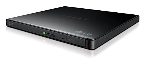 LG GP65NB60 8X USB 2.0 Super Multi Ultra Slim tragbares DVD-Brenner-Laufwerk +/-RW Externes Laufwerk mit M-DISC-Unterstützung – Schwarz