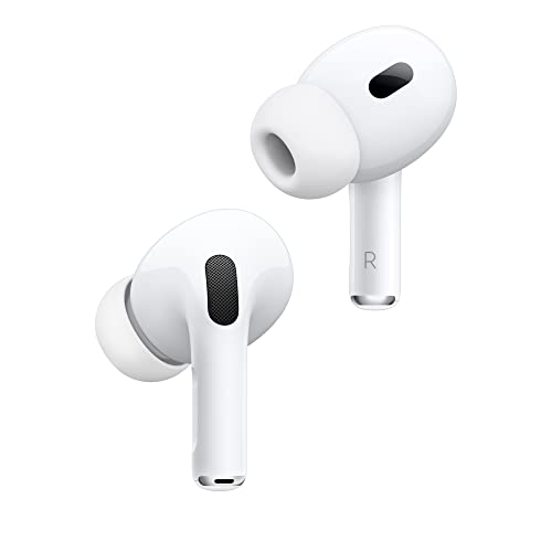 Apple AirPods Pro（第 2 代）无线耳塞，主动降噪效果提高 2 倍，自适应通透，个性化空间音频，MagSafe 充电盒，iPhone 蓝牙耳机