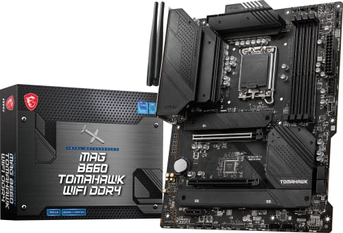 Gamingowa płyta główna MSI MAG B660 Tomahawk WiFi DDR4 (ATX, Intel Core 12. generacji, gniazdo LGA 1700, DDR4, PCIe 4, 2,5G LAN, gniazda M.2, Wi-Fi 6)