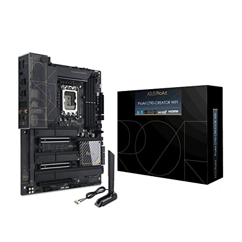 Płyta główna ASUS ProArt Z790-Creator WiFi 6E LGA 1700 (Intel 12. i 13. generacji) ATX Content Creator (PCIe 5.0, DDR5, 2X Thunderbolt 4, 10G i 2.5G LAN, 4xM.2/NVMe SSD, przedni panel USB 3.2 Gen2x2 Type-C)