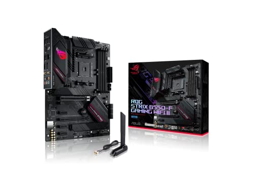 Asus ROG Strix B550-F Gaming WiFi II AMD AM4 (Ryzen trzeciej generacji) ATX Gamingowa płyta główna (PCIe 4.0, WiFi 6E, 2,5 Gb LAN, BIOS Flashback, HDMI 2.1, adresowalny nagłówek RGB Gen 2 i Aura Sync)