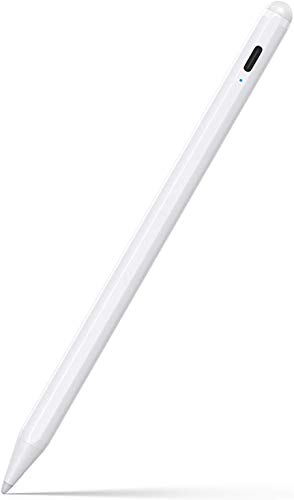 Stylet pour iPad 9e et 10e génération-2X crayon actif à charge rapide compatible avec Apple iPad Pro 11 et 12,9 pouces 2018-2023, iPad Air 3/4/5, iPad 6-10, iPad Mini 5/6 Gen-Blanc