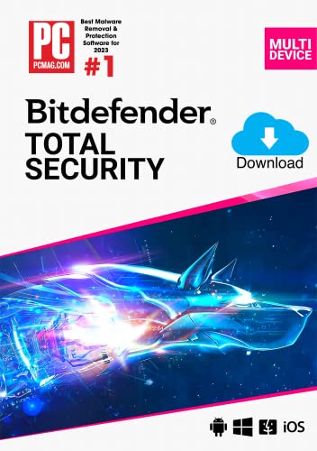 Bitdefender Total Security - 5 appareils | Abonnement 1 an | PC/Mac | Code d'activation par email