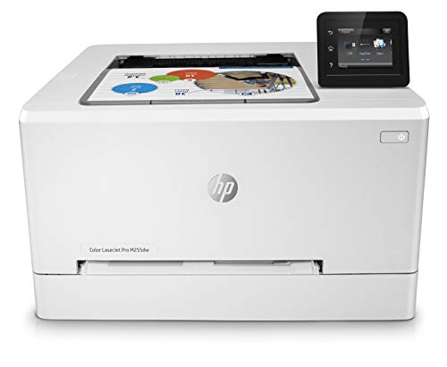 Bezprzewodowa drukarka laserowa HP Color LaserJet Pro M255dw, zdalne drukowanie mobilne, drukowanie dwustronne, współpracuje z Alexa (7KW64A), biała