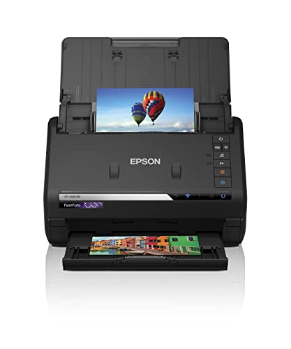 Epson FastFoto FF-680W 无线高速照片和文档扫描系统，黑色