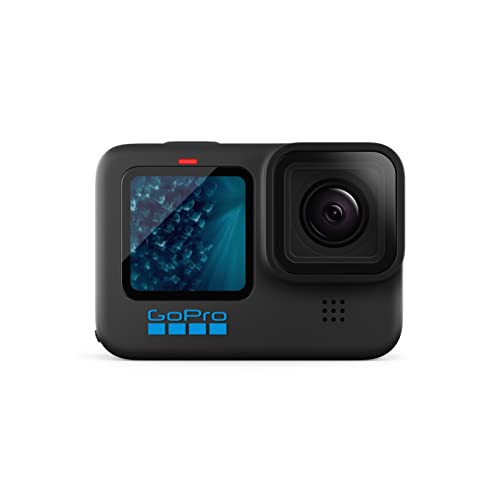 GoPro HERO11 Black - كاميرا أكشن مقاومة للماء مع فيديو 5.3K60 Ultra HD ، صور بدقة 27 ميجابكسل ، 1 / ​​1.9