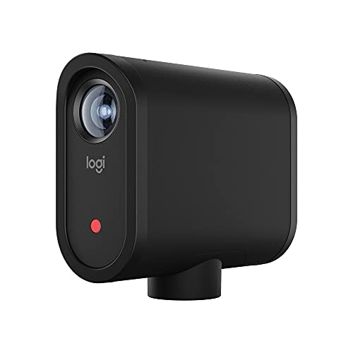 Logitech for Creators Mevo Start ، كاميرا بث مباشر لاسلكي ، جودة فيديو 1080p HD ، تحكم ذكي في التطبيق ، دفق عبر LTE أو Wi-Fi - أسود