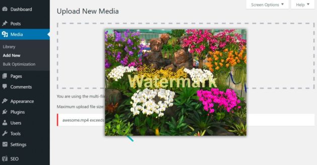 WordPress-Dashboard-Media-Upload