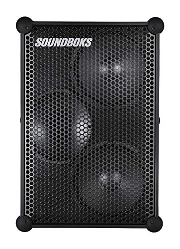 SOUNDBOKS (Gen.3, Noir - Haut-parleur de performance Bluetooth portable le plus puissant (126 dB, sans fil, BT 5.0, batterie échangeable, 40 heures de lecture, grand caisson de basses puissant, étanche, extérieur, Boombox de fête)