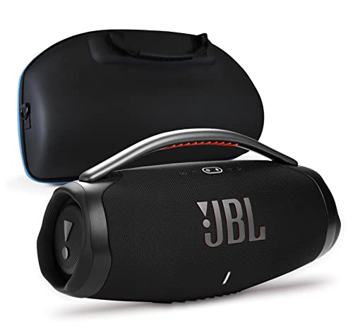 JBL Boombox 3 - Ensemble d'enceintes Bluetooth portables avec divvi! Étui de protection rigide - Noir