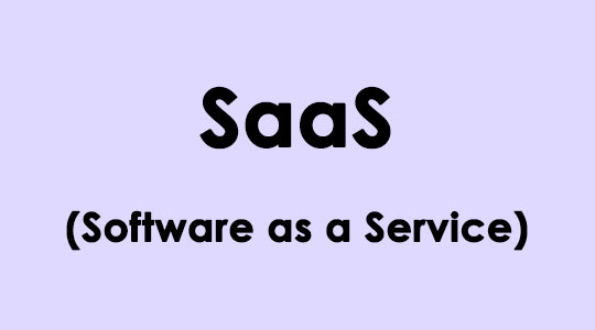 Logiciel SaaS en tant que service