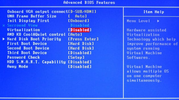 BIOS-Hardware-Virtualização-instalar-hyper-v-windows-11