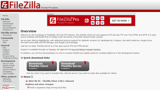 FileZilla-narzędzie-FTP-open source