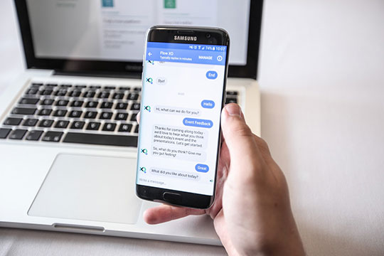 Bot-telefon komórkowy-Chatbot-Messenger-Mobile