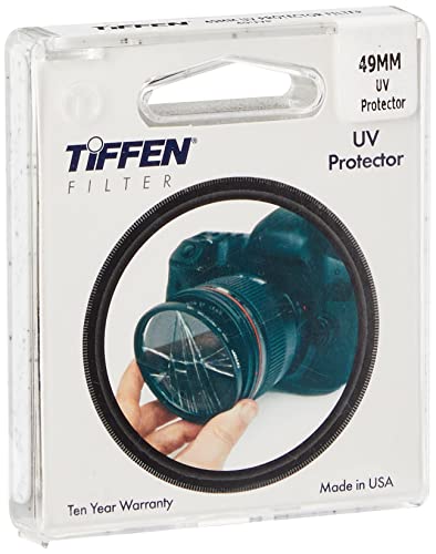 Tiffen 49UVP 49mm Ochrona przed promieniowaniem UV Filtr obiektywu aparatu, czarny