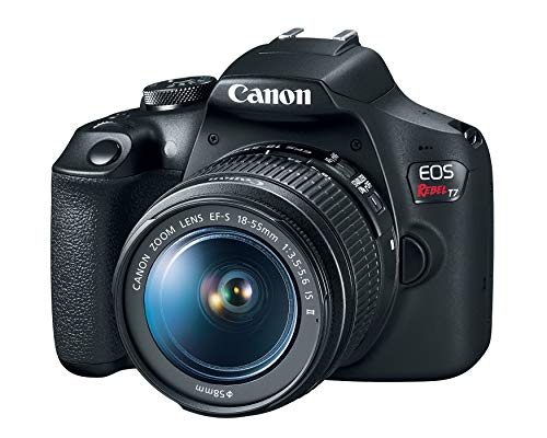 18-55mm Lensli Canon EOS Rebel T7 DSLR Fotoğraf Makinesi | Dahili Wi-Fi | 24,1 MP CMOS Sensör | DIGIC 4+ Görüntü İşlemcisi ve Full HD Videolar