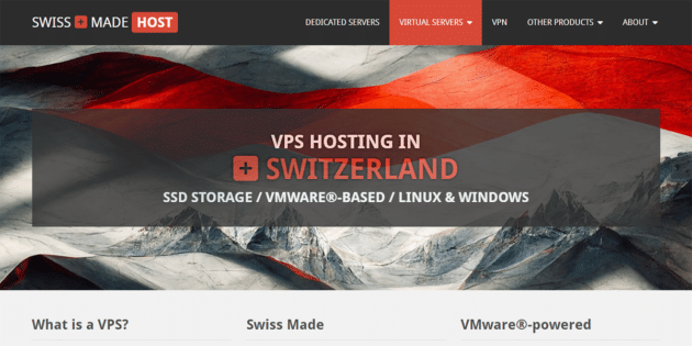 SwissMade.Host VPS ホスティングの特徴