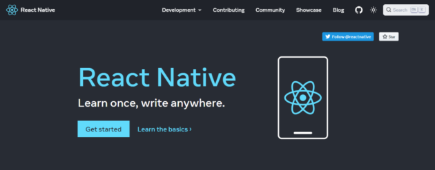 screenshot di reactnative.dev