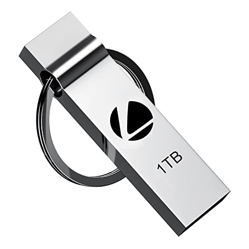 Chiavetta USB Lucktiger da 1 TB | Chiavetta USB impermeabile per archiviazione dati di grandi dimensioni | Pen drive portatile ad alta velocità Jump Drive con chiavetta USB, chiavetta USB