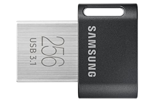 SAMSUNG MUF-256AB/AM FIT Plus Unità flash USB 3.1 da 256 GB - 400 MB/s, grigio canna di fucile