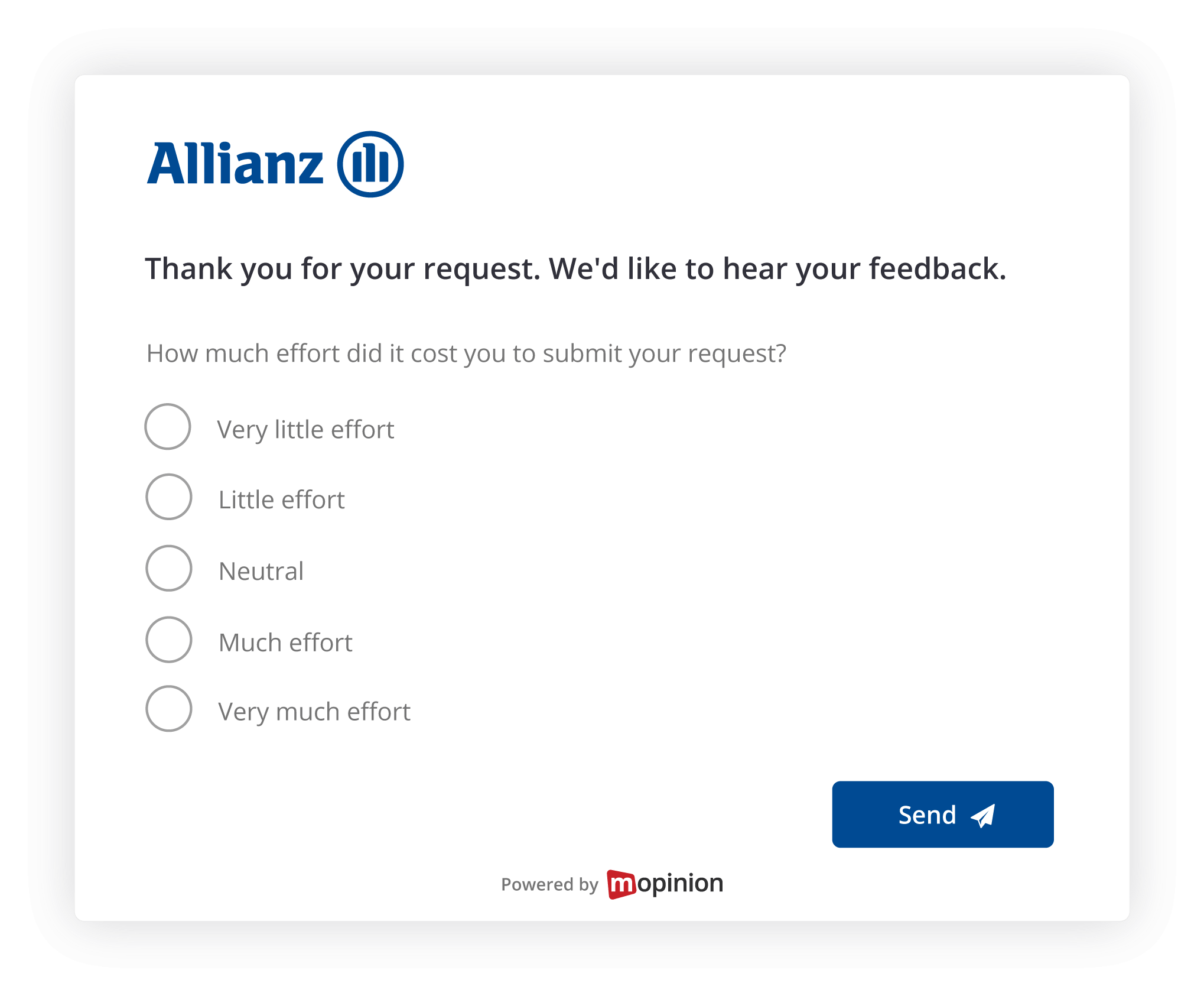 Hoe Allianz Mopinion klantfeedback benut voor conversie Optimisatie - formularz zwrotny