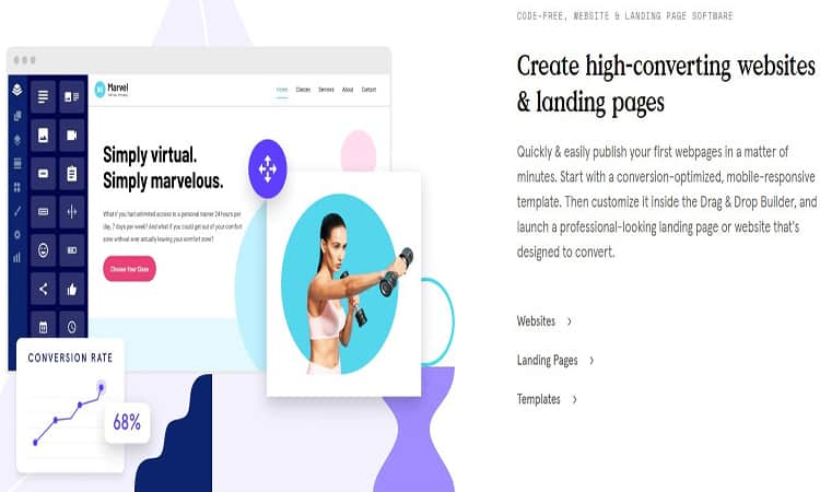 Leadpages açılış sayfası oluşturucu ve düzenleyici