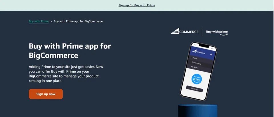 Купить с приложением Prime для BigCommerce