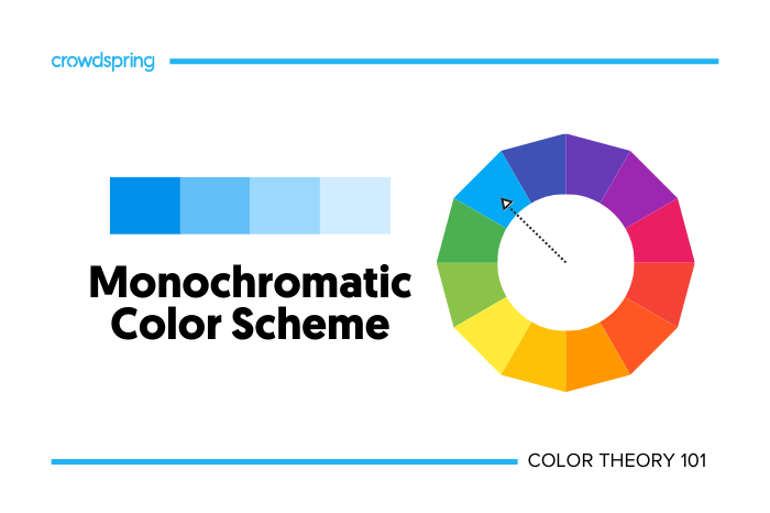 Ejemplo de esquema de color monocromático