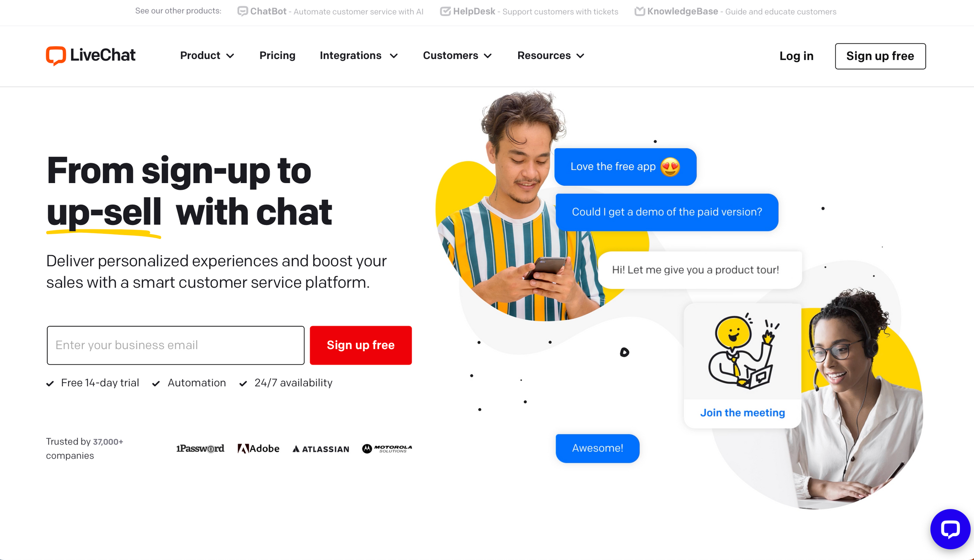 LiveChat - Web sitesi için en iyi canlı sohbet uygulamaları