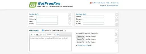 使用 GotFreeFax 軟件免費從 iPhone 發送傳真