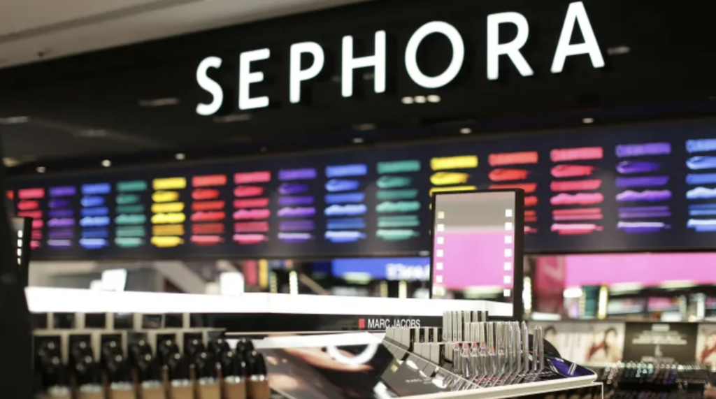 Publicité sur le lieu de vente Sephora