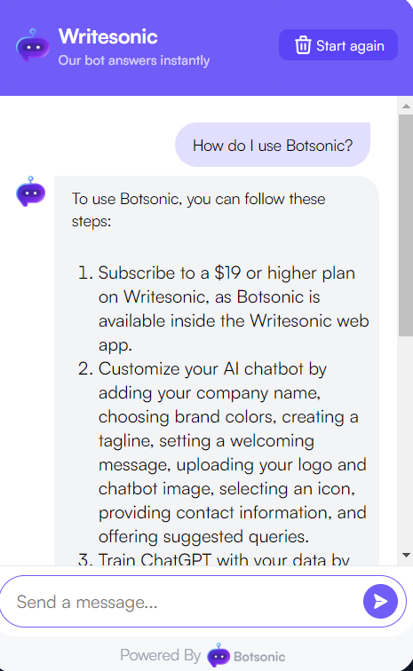 Writesonic bot - Botsonic nedir?