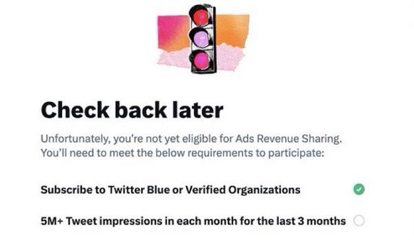 Programme de partage des revenus publicitaires sur Twitter