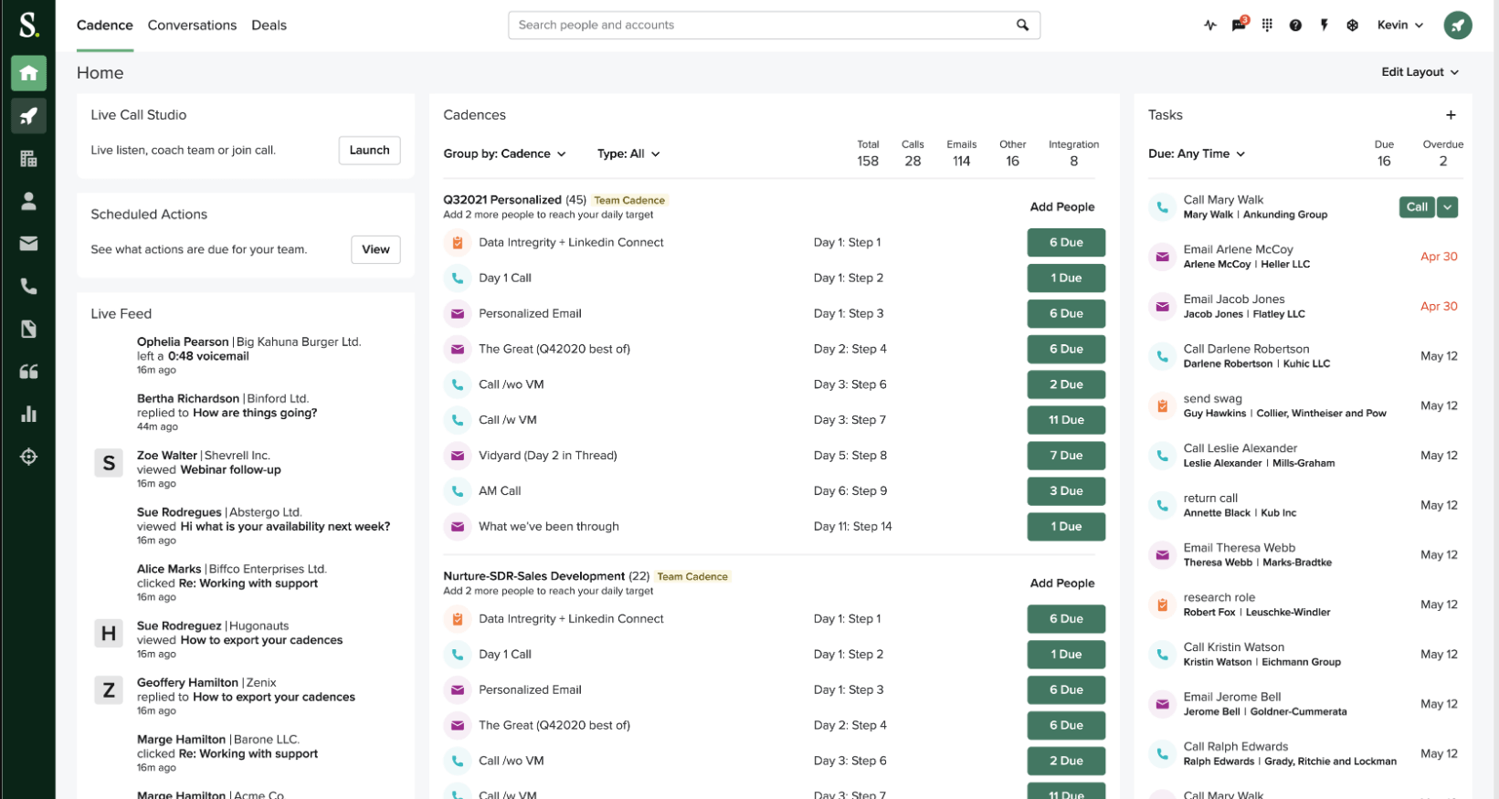 interface salesloft