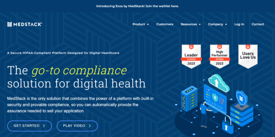 Captura de tela do MedStack-HIPAA-Compliance-Software-for-Digital-Healthcare