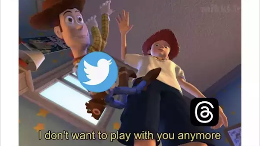 لا أريد أن ألعب معك بعد الآن Twitter Toy Story meme