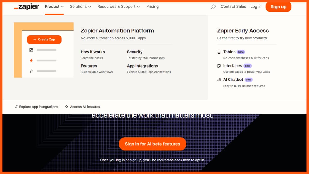 Инструменты повышения производительности ИИ — Zapier AI