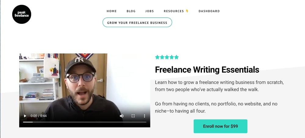 Скриншот курса Freelance Writing Essentials