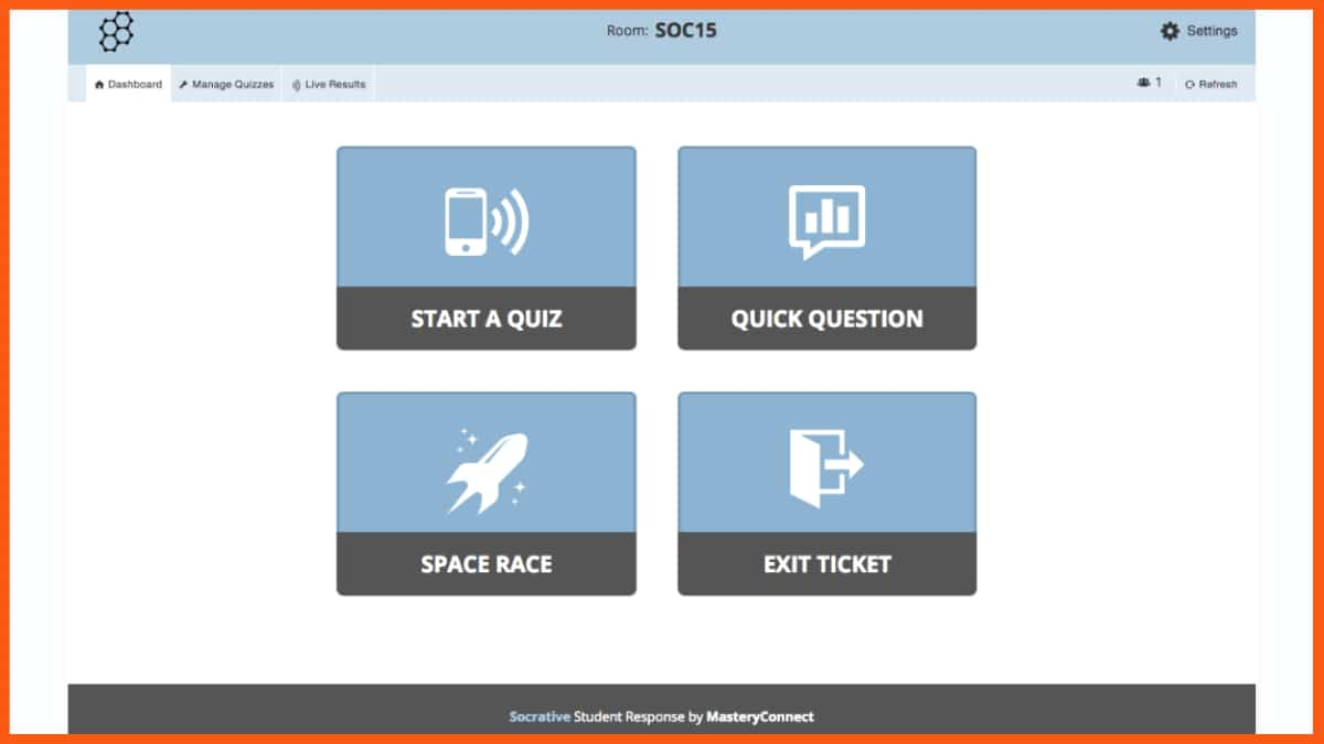 Socrative - 学生的学习工具