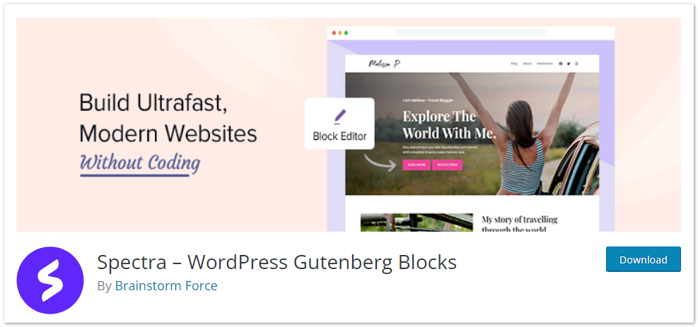 Spectra – Ultimate Addons for Gutenberg