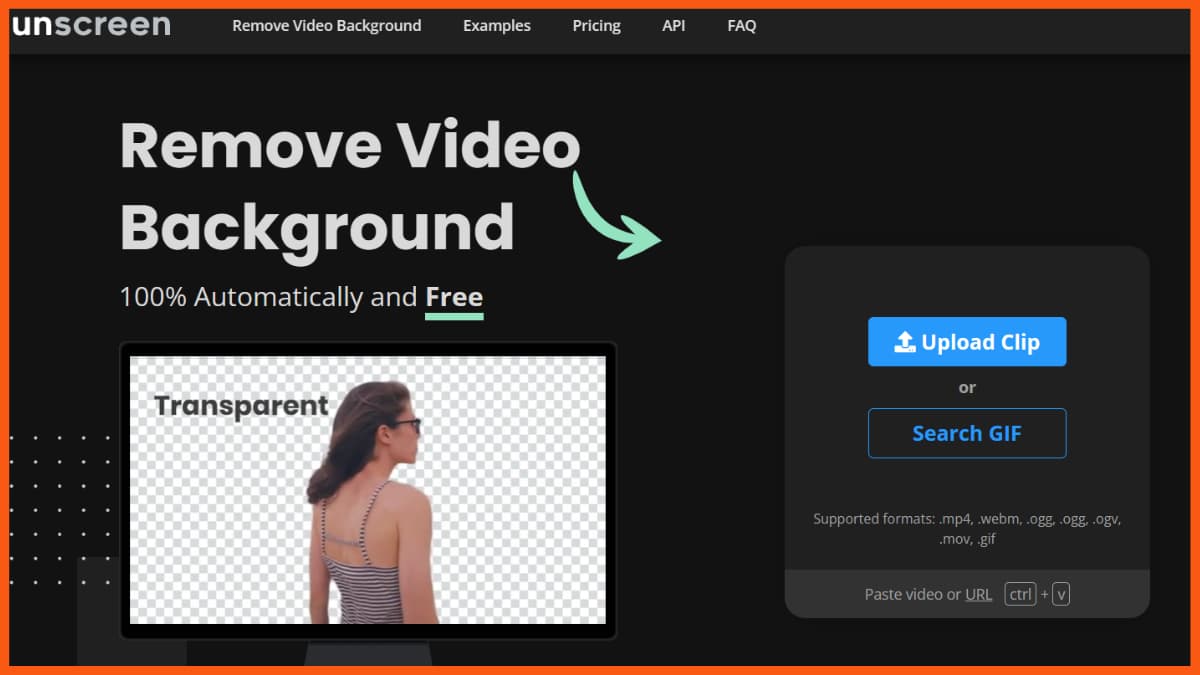 I migliori strumenti di editing video basati sull'intelligenza artificiale - Unscreen