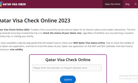 QatarVisaCheck.comによると、オンラインでカタールビザを確認する方法