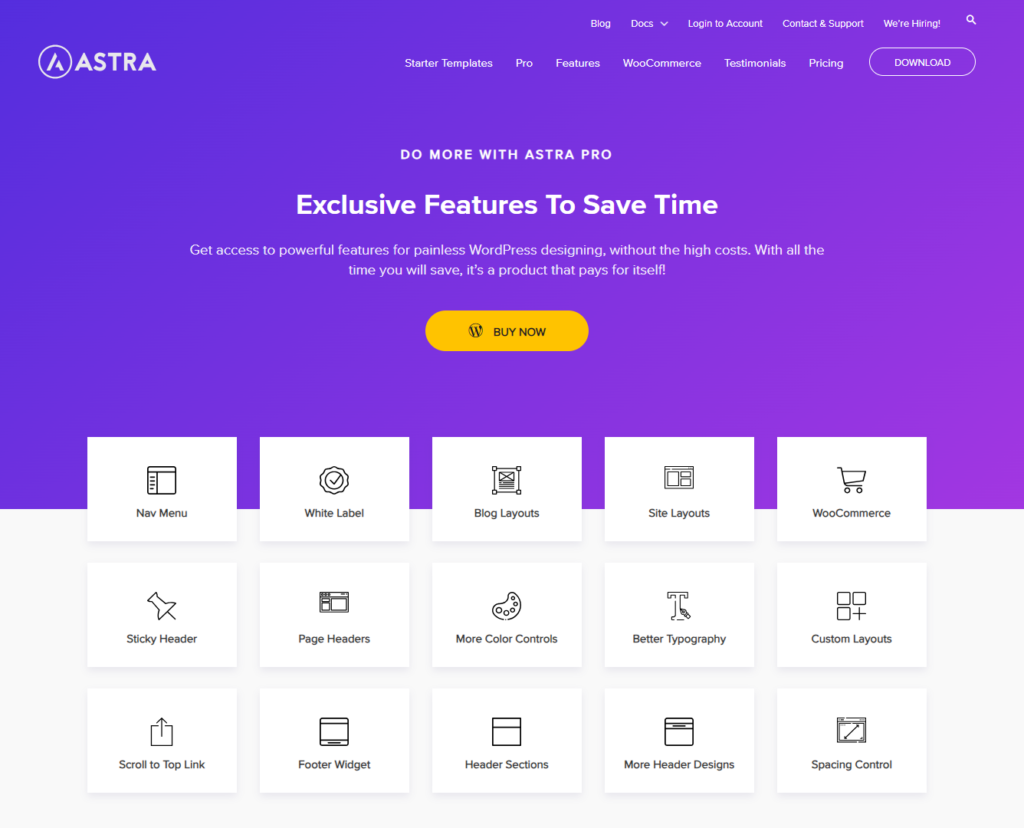 astra exclusive features