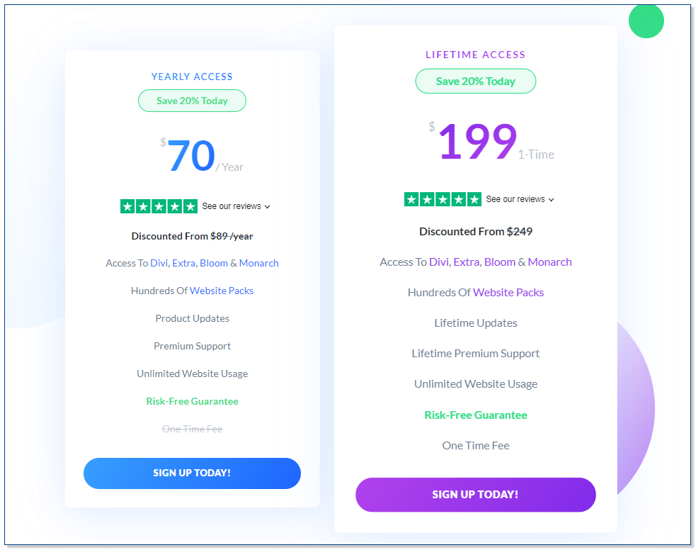 divi pricing