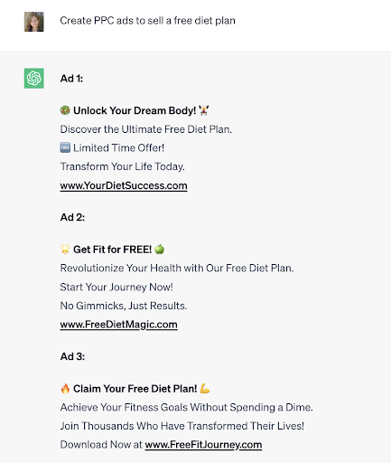 Написание PPC-объявлений с помощью ChatGPT