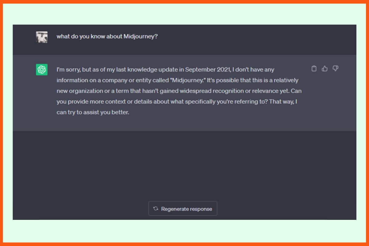 ChatGPT 对 Midjourney 的回应